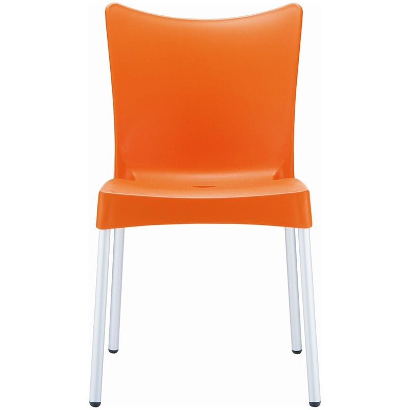 Compamia Juliette Resin Patio Dining Chair in Orange