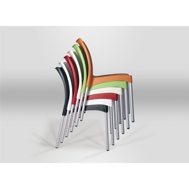 Compamia Juliette Resin Patio Dining Chair in Red