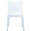 Compamia Juliette Resin Patio Dining Chair in White