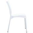 Compamia Juliette Resin Patio Dining Chair in White