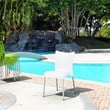 Compamia Juliette Resin Patio Dining Chair in White