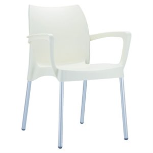 Compamia Dolce Resin Outdoor Arm Chair in Beige