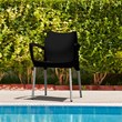 Compamia Dolce Resin Outdoor Arm Chair in Black