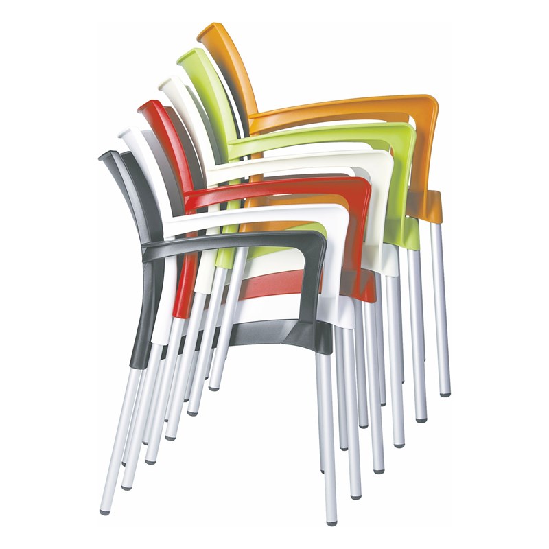 Compamia Dolce Resin Outdoor Arm Chair in Black