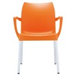 Compamia Dolce Resin Outdoor Arm Chair in Orange