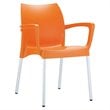 Compamia Dolce Resin Outdoor Arm Chair in Orange
