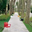 Compamia Dolce Resin Outdoor Arm Chair in Red