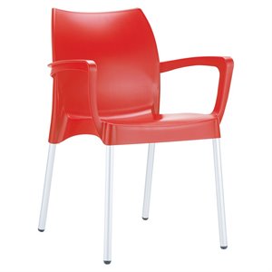 Compamia Dolce Resin Outdoor Arm Chair in Red
