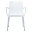 Compamia Dolce Resin Outdoor Arm Chair in White