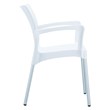Compamia Dolce Resin Outdoor Arm Chair in White