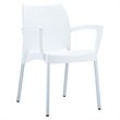 Compamia Dolce Resin Outdoor Arm Chair in White