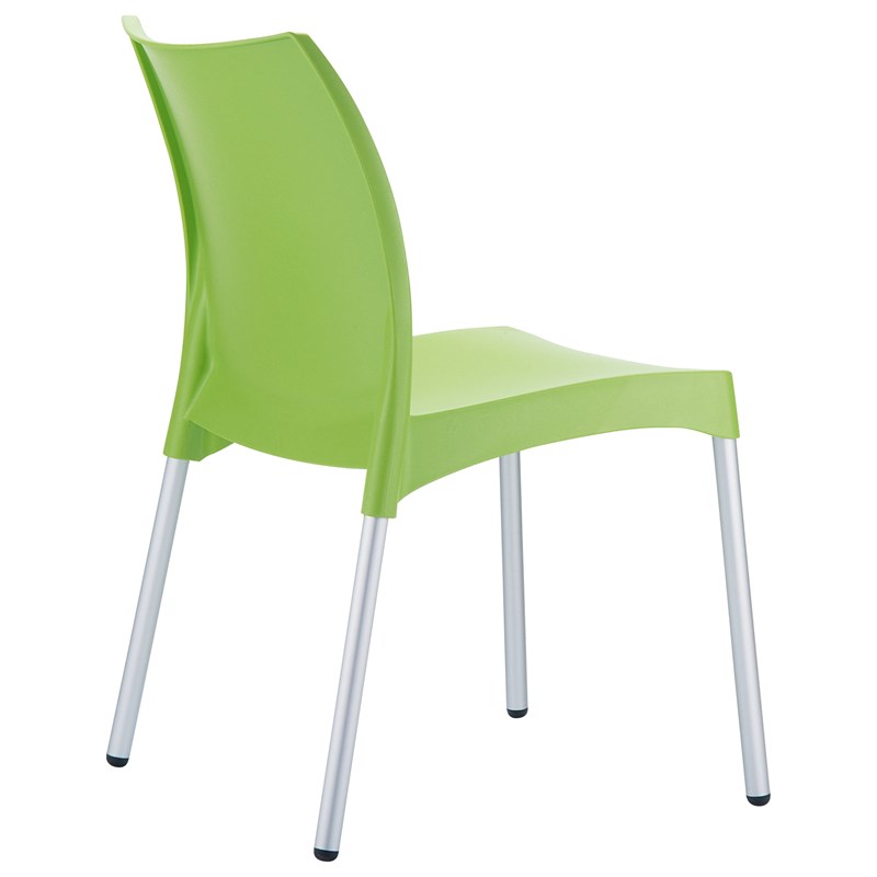 Compamia Vita Resin Outdoor Patio Dining Chair in Apple Green