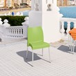 Compamia Vita Resin Outdoor Patio Dining Chair in Apple Green