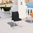 Compamia Vita Resin Outdoor Patio Dining Chair in Black