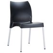Compamia Vita Resin Outdoor Patio Dining Chair in Black