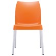 Compamia Vita Resin Outdoor Patio Dining Chair in Orange