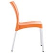 Compamia Vita Resin Outdoor Patio Dining Chair in Orange