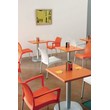 Compamia Vita Resin Outdoor Patio Dining Chair in Orange
