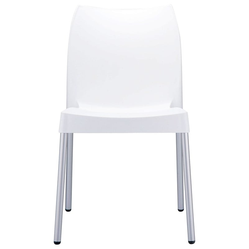Compamia Vita Resin Outdoor Patio Dining Chair in White