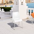 Compamia Vita Resin Outdoor Patio Dining Chair in White