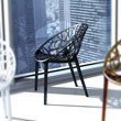 Compamia Crystal Polycarbonate Patio Dining Chair in Black