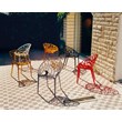 Compamia Crystal Polycarbonate Patio Dining Chair in Transparent