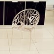 Compamia Crystal Polycarbonate Patio Dining Chair in Transparent