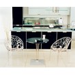 Compamia Crystal Polycarbonate Patio Dining Chair in Transparent