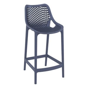 compamia air patio counter stool in dark gray