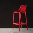 Compamia Air Patio Counter Stool in Red