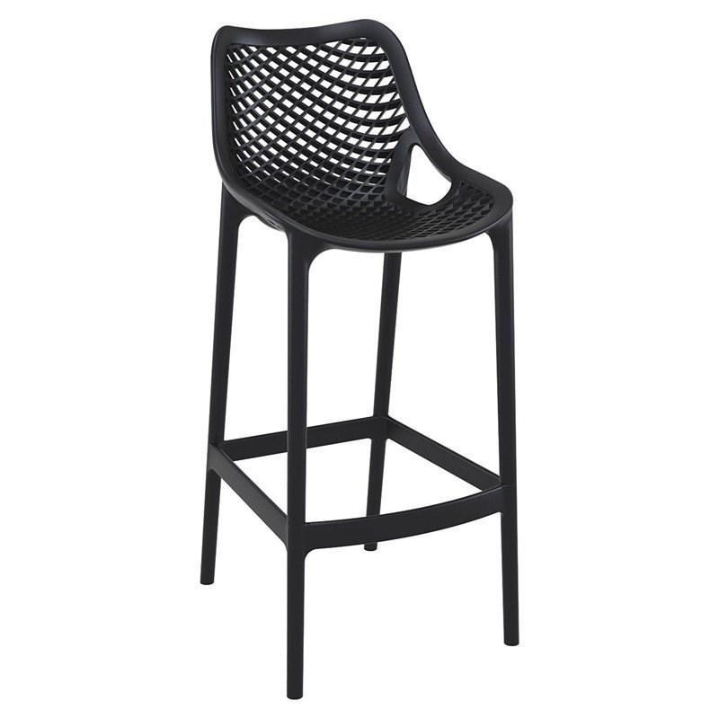 Compamia Air Patio Bar Stool in Black