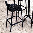 Compamia Air Patio Bar Stool in Black