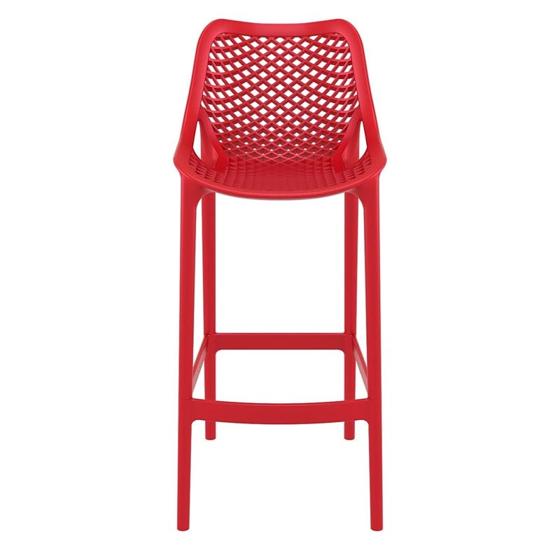 Compamia Air Patio Bar Stool in Red (Set of 2)