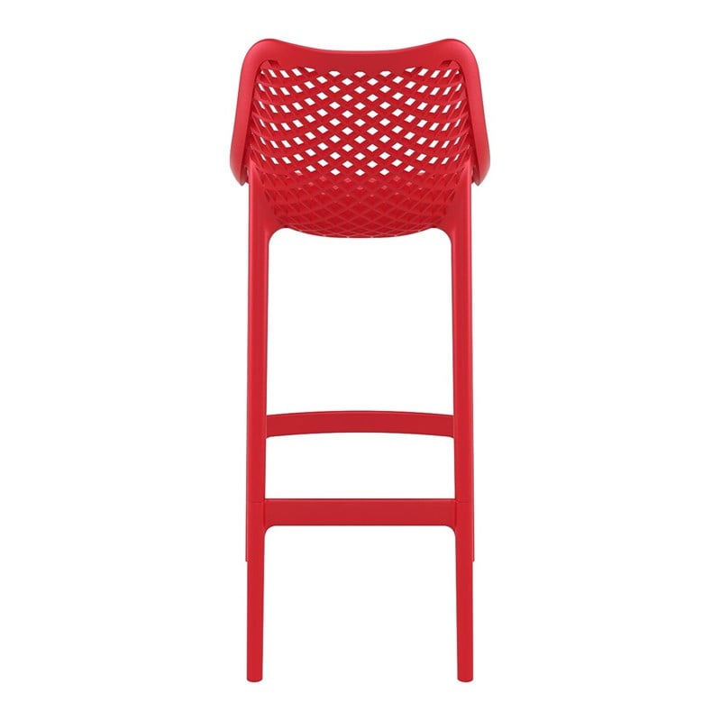 Compamia Air Patio Bar Stool in Red (Set of 2)
