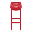 Compamia Air Patio Bar Stool in Red (Set of 2)