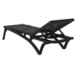 Compamia Pacific Chaise Lounge with Black Sling in Black Set of 2