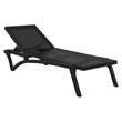 Compamia Pacific Chaise Lounge with Black Sling in Black Set of 2