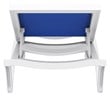 Compamia Pacific Chaise Lounge with Blue Sling in White Set of 2