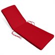 Compamia Aqua Chaise Lounge Cushion in Logo Red