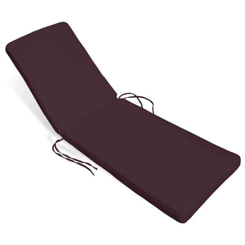 Compamia Aqua Chaise Lounge Cushion in Walnut