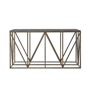 universal furniture authenticity truss console table in khaki
