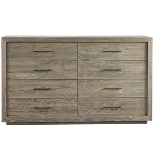 universal furniture wilshire 8 drawer double dresser in charcoal