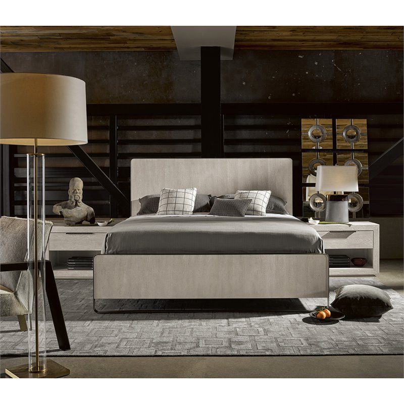 Universal Furniture Huston 1 Drawer Nightstand in Quartz