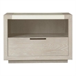 Universal Furniture Wilshire 1 Drawer Stone Top Nightstand in Quartz