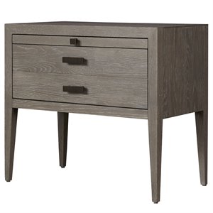 universal furniture kennedy 1 drawer nightstand in flint