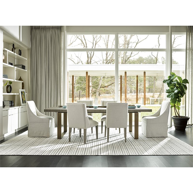 Universal Furniture Robards Butterfly Leaf Dining Table in Flint