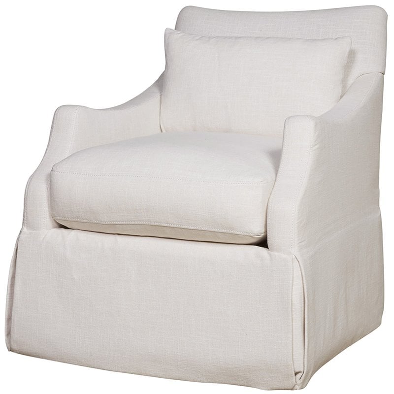 Universal Furniture Margaux Swivel Glider Accent Chair in Paxton Sand