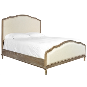 universal furniture devon wood king panel bed in beige