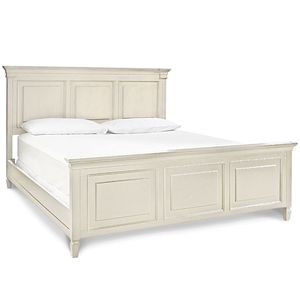 Universal Furniture Summer Hill Queen Wood Panel Bed in White