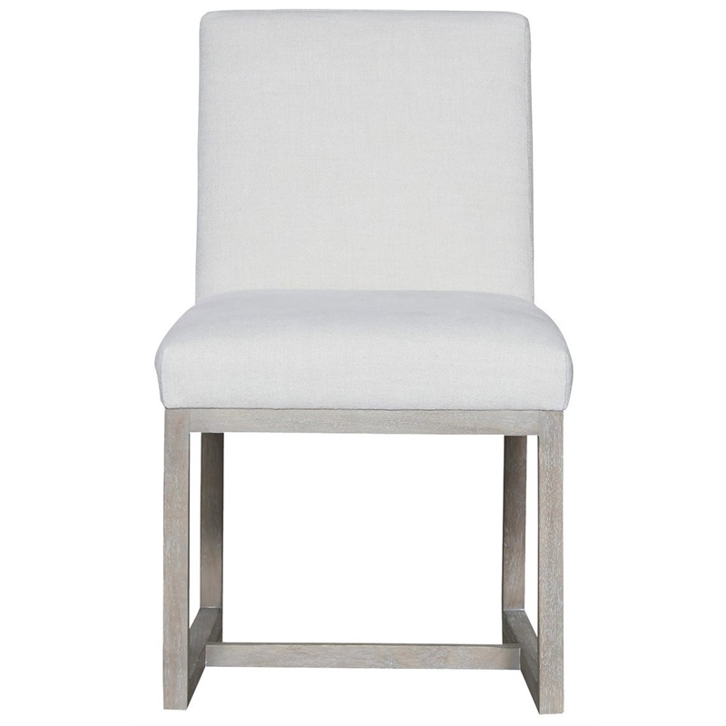 Universal Furniture Modern Carter Fabric Side Chair Set of 2 in White